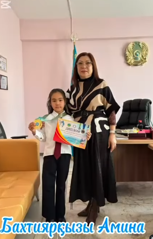 №185 мектеп-гимназиясының 4”Ж” сынып оқушысы Бахтиярқызы Амина 29 кг салмақта мықты нәтиже көрсетіп 1- орын жеңімпазы атанды.