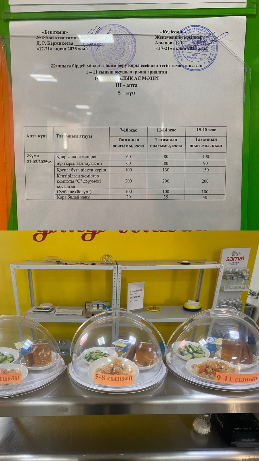 Ас мәзірі IІІ апта 5 күні