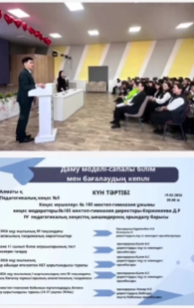 №185 мектеп-гимназиясында педагогикалық кеңес №5 өткізілді